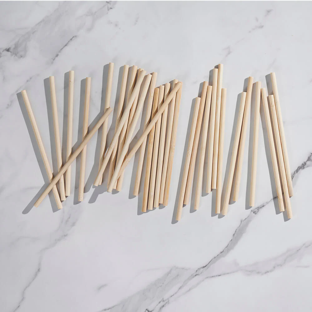 Compostable Bamboo Straws, Box of 24 - Image 4