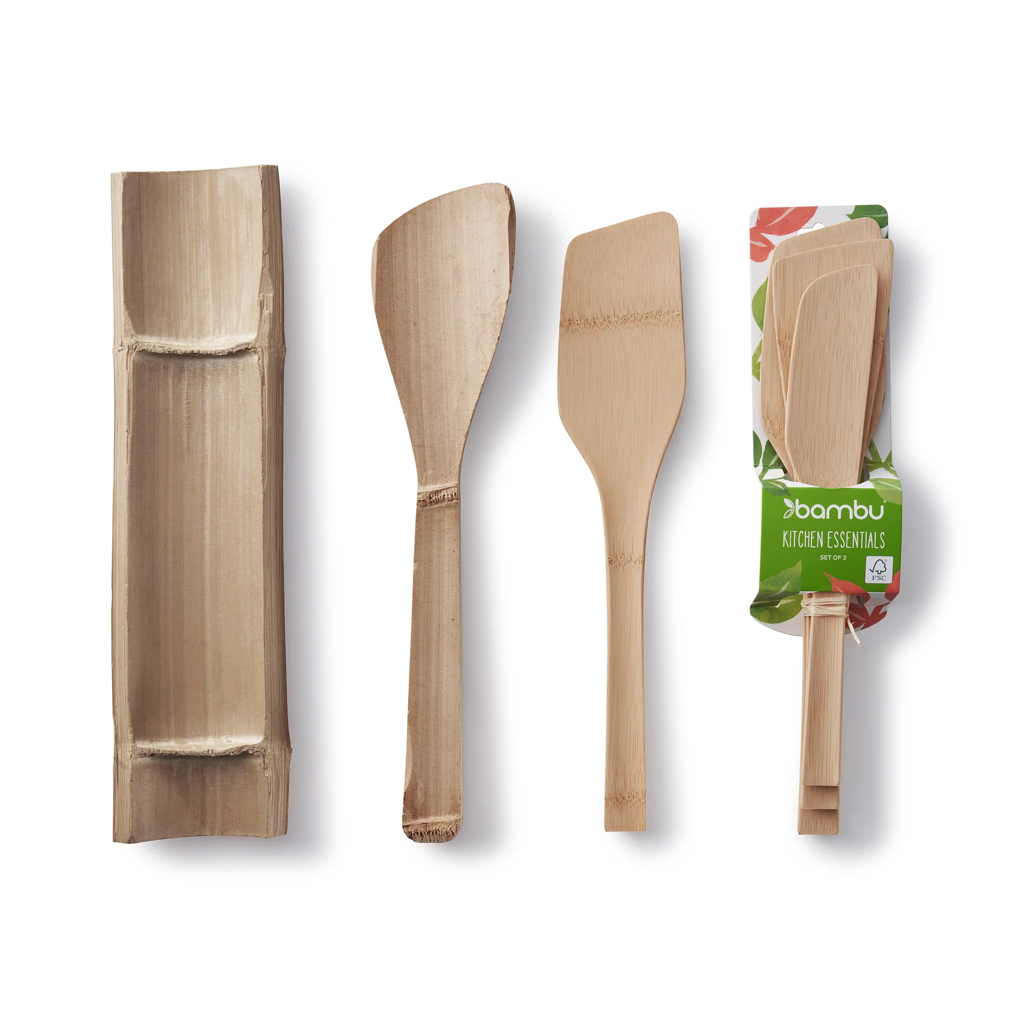 All Purpose Bamboo Spatula Trio Set - Image 6