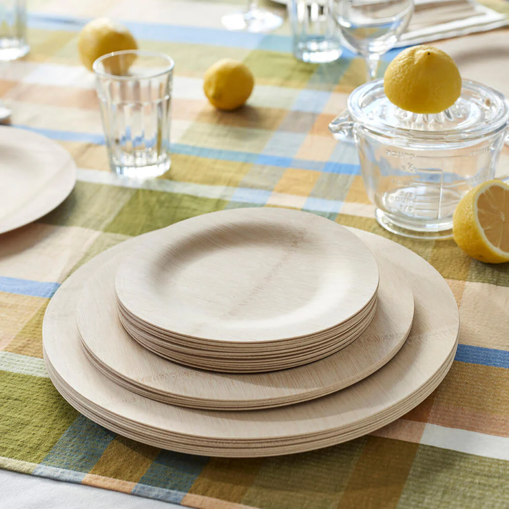 Disposable Bamboo Round Plates - Image 5