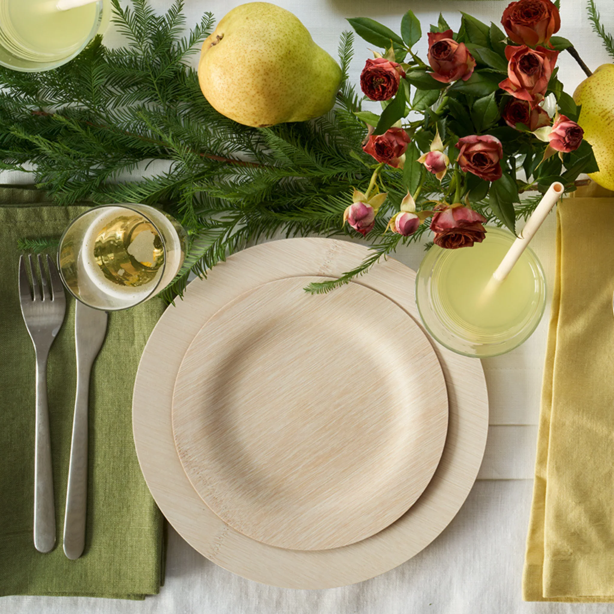 Disposable Bamboo Round Plates - Image 6