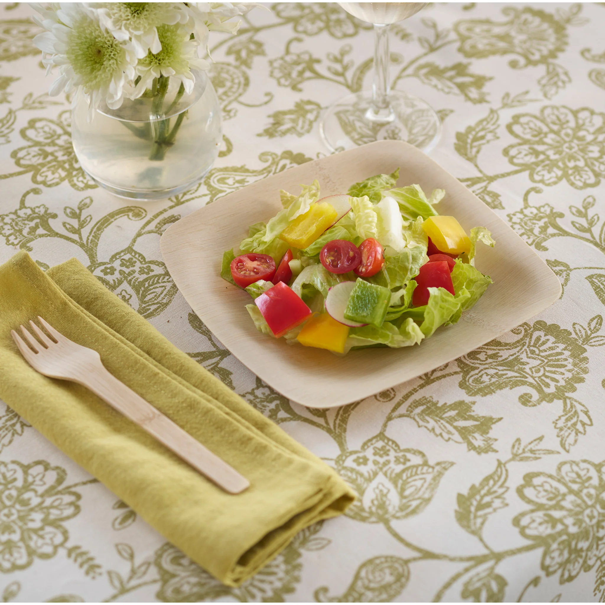 Disposable Bamboo Square Plates - Image 14