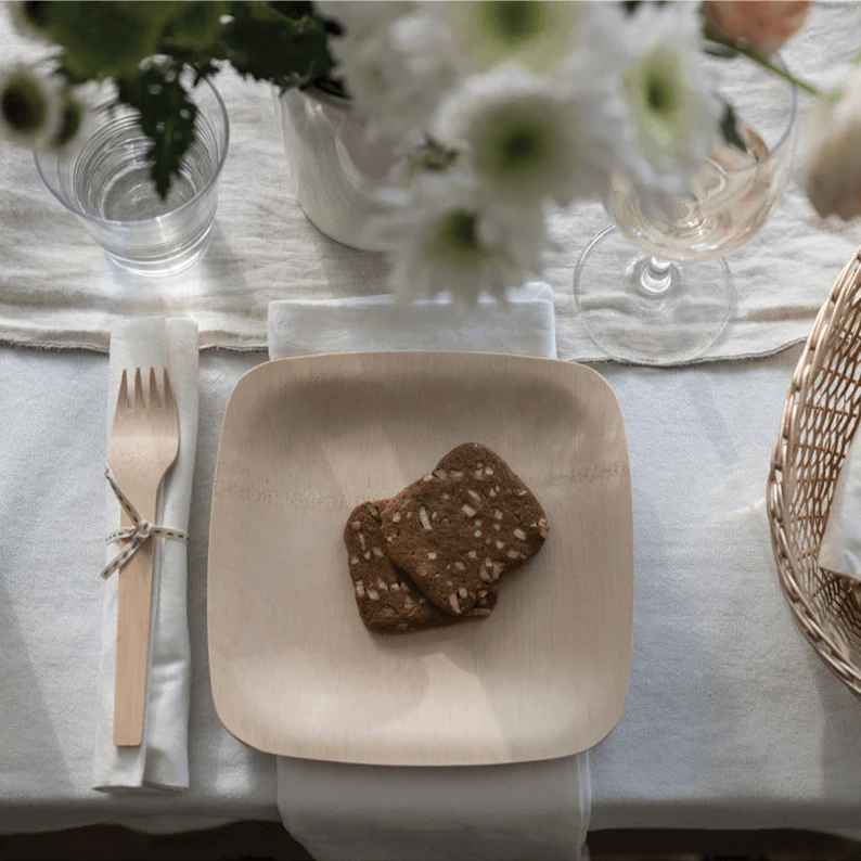 Disposable Bamboo Square Plates - Image 17