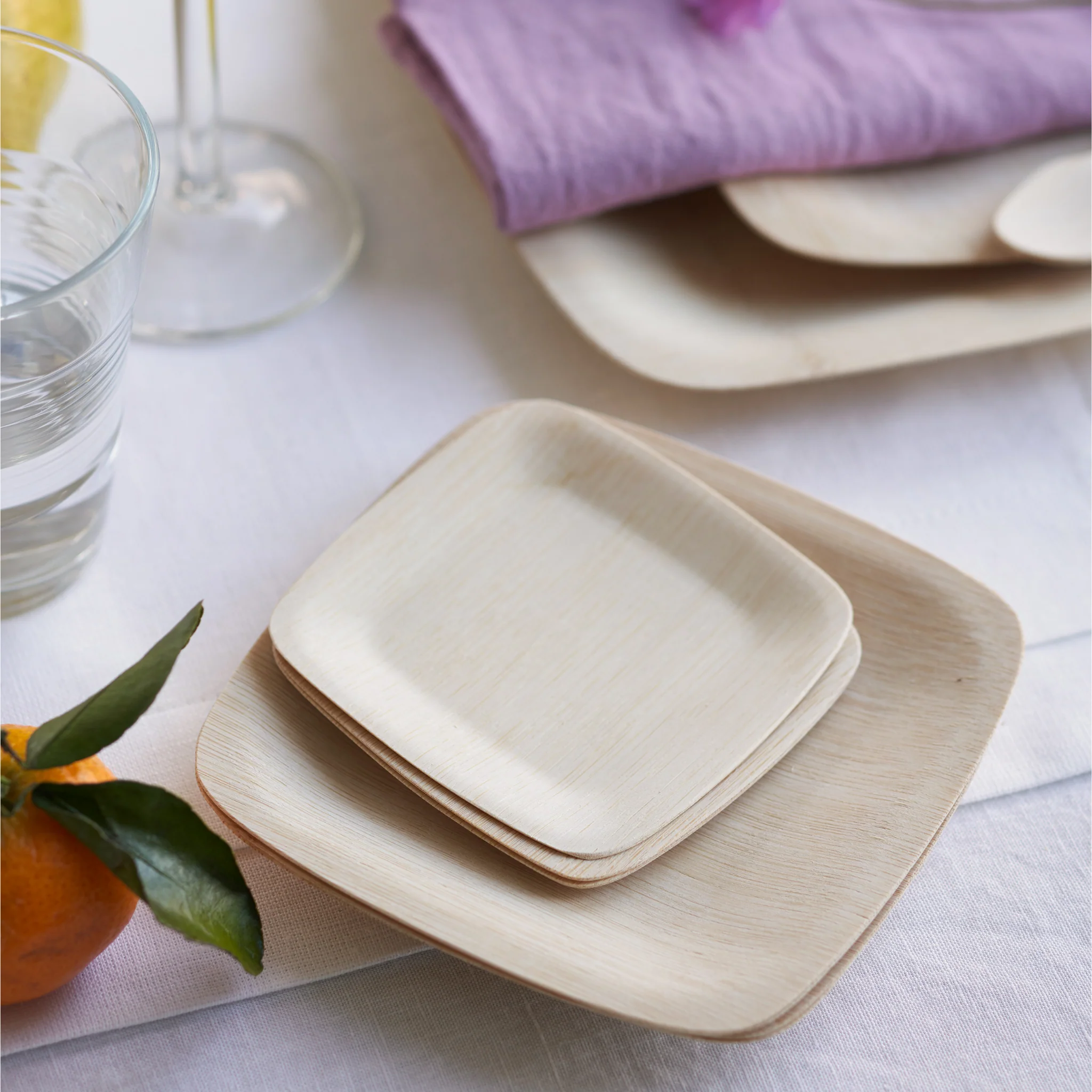 Disposable Bamboo Square Plates - Image 9